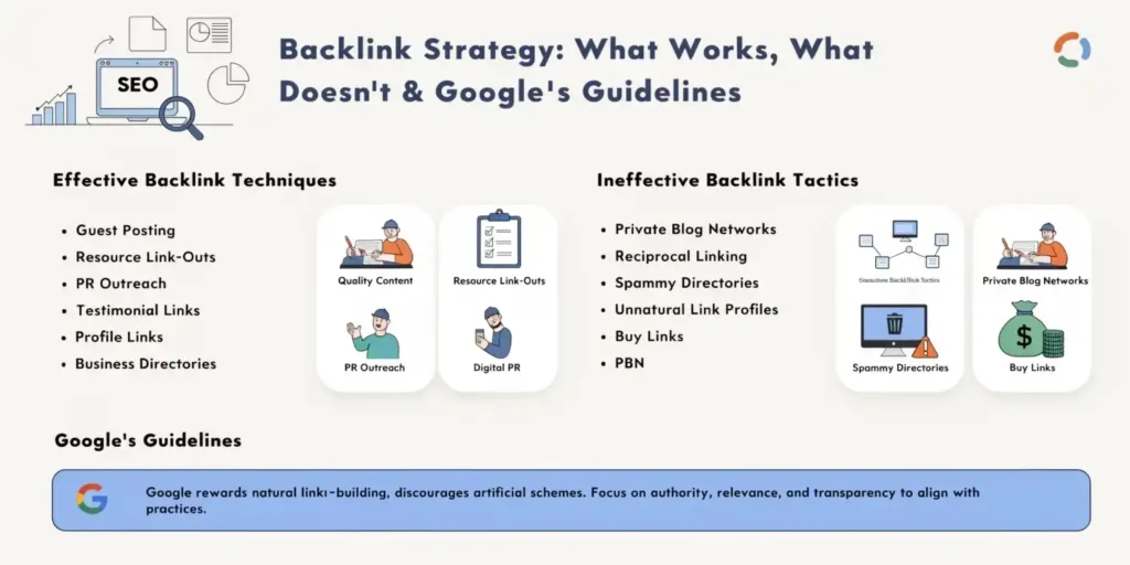 Effective and Ineffective Backlinks Strategy