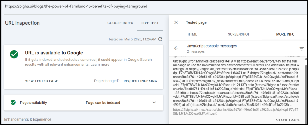 Javascript SEO Warning - Google Updates